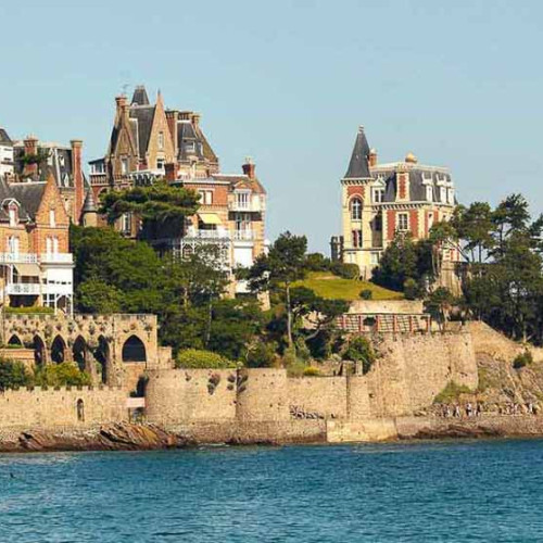 Vue sur mer face à Saint-Malo
